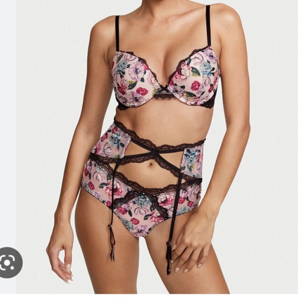Victoria's Secret Very Sexy Floral Lace Garter Belt Various Sizes